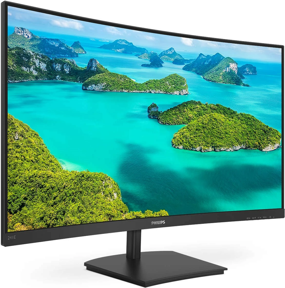 Zakrivljen 23,6" monitor Full HD Philips 241E1SCA/00, črn