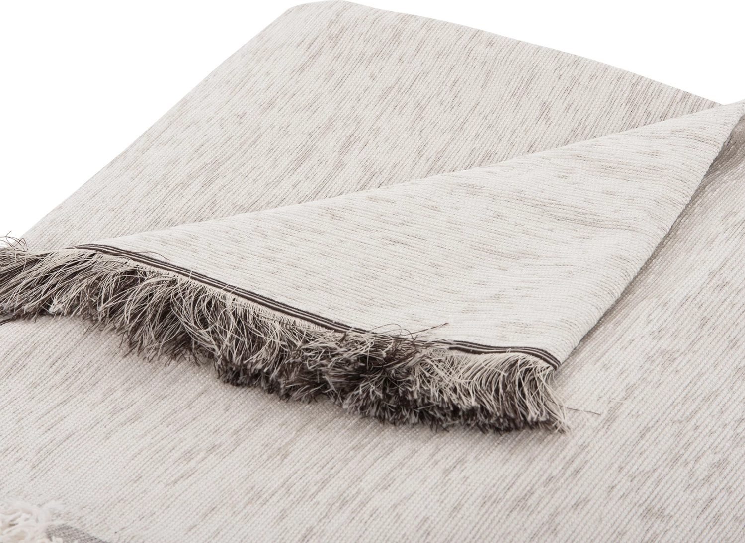 Prevleka za kavč - pregrinjalo z resicami Dreamtopia FH12161.01 v ecru barvi 245x170 cm