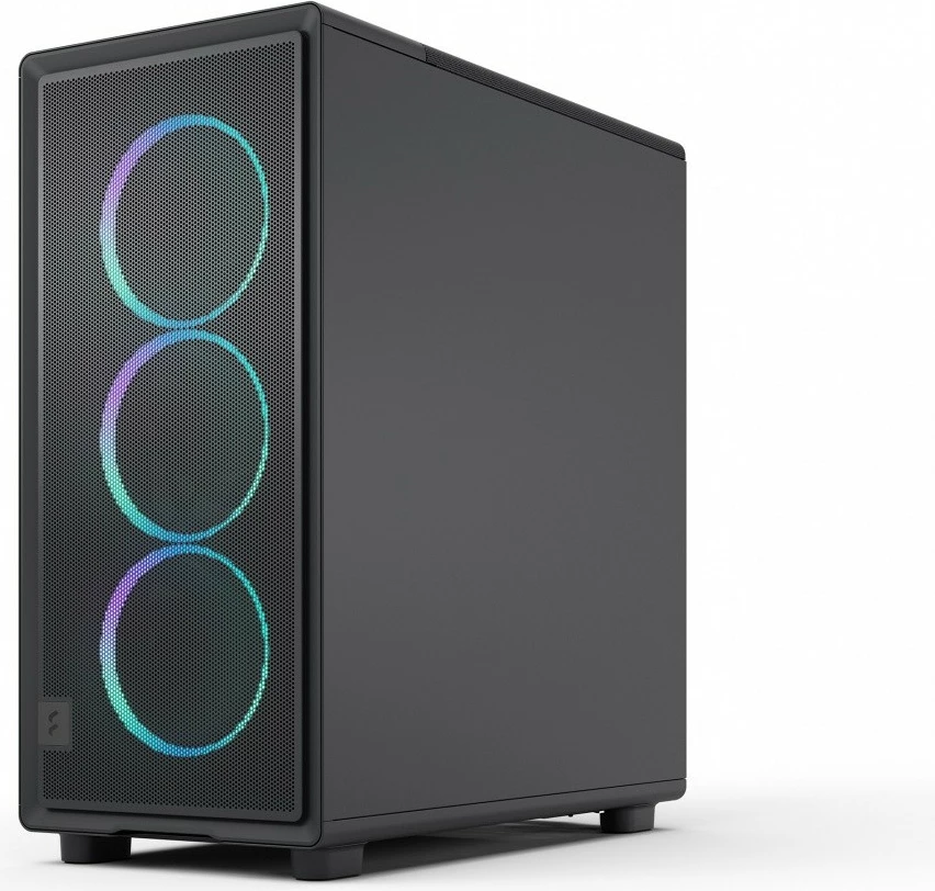 Ohišje Fractal Design Epoch Black TG RGB Light Tint, midi-tower, ATX, RGB, črno