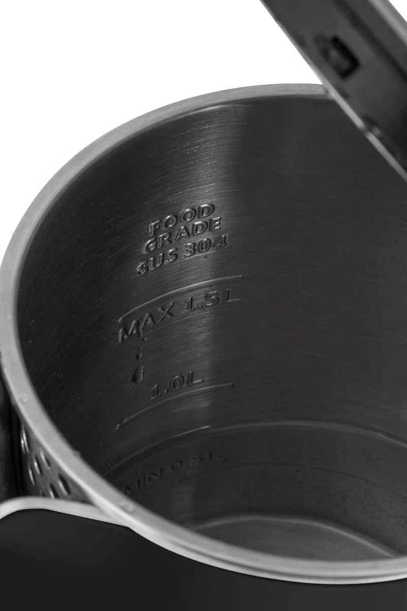 Električni ibrik Concept RK3301, 1,5 L, nastavljanje temperature, Cool Touch, črn