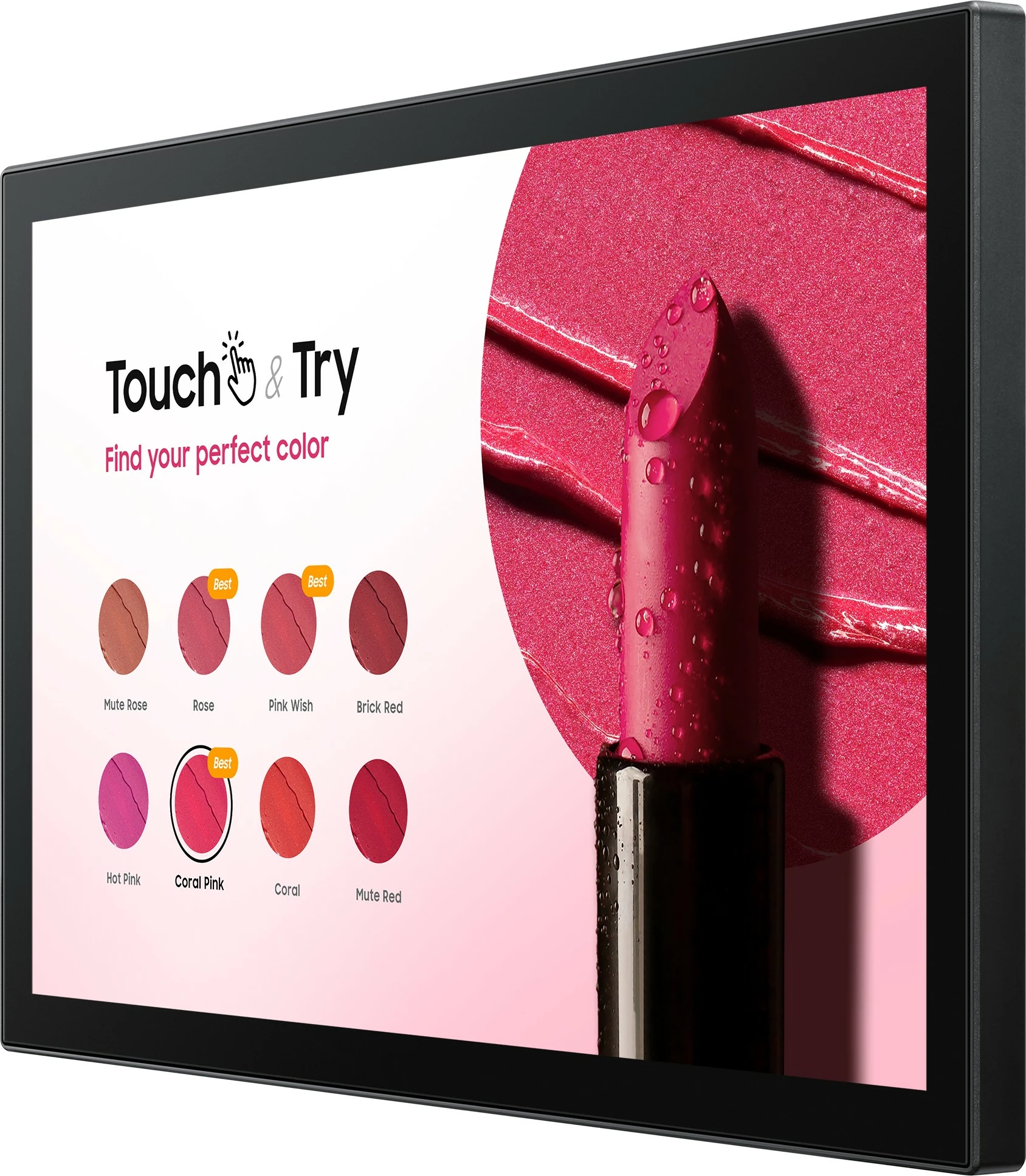 Interaktivni 13-palčni LED zaslon Full HD z zaslonom na dotik, Tizen OS, Samsung QB13C-T, črn