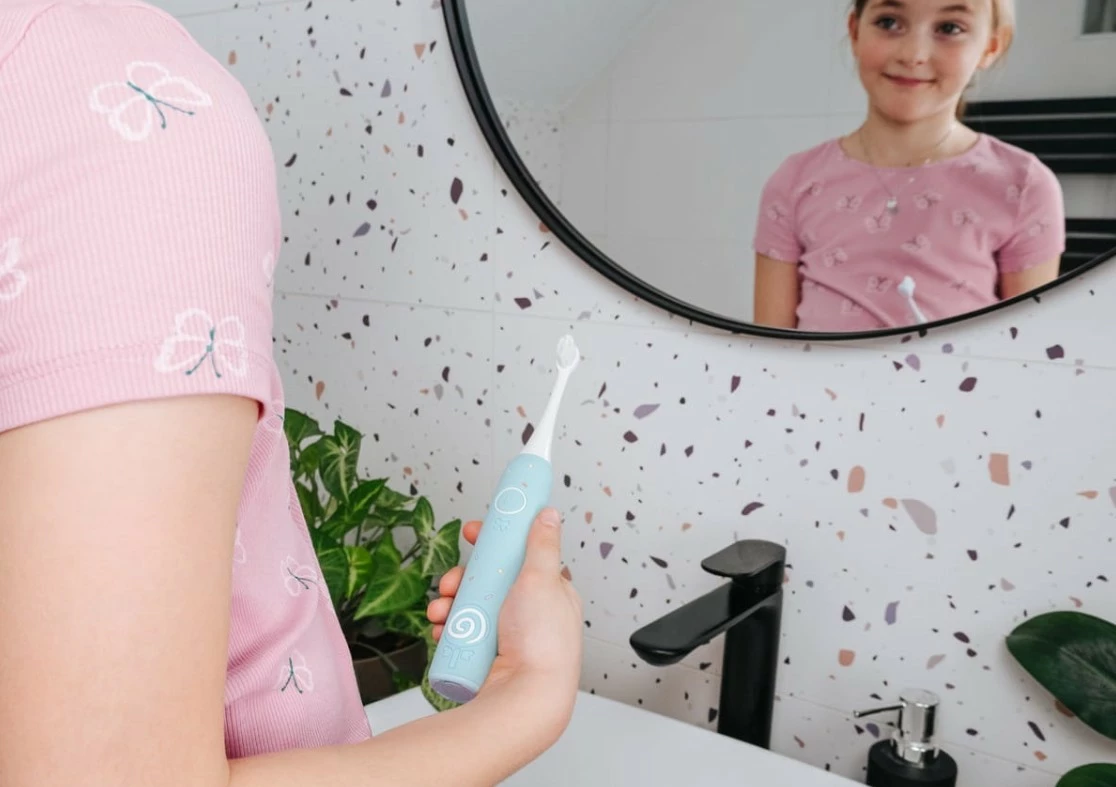 Električna zobna ščetka za otroke, Concept KIDO SMILE ZK6020, modra, 4 glave