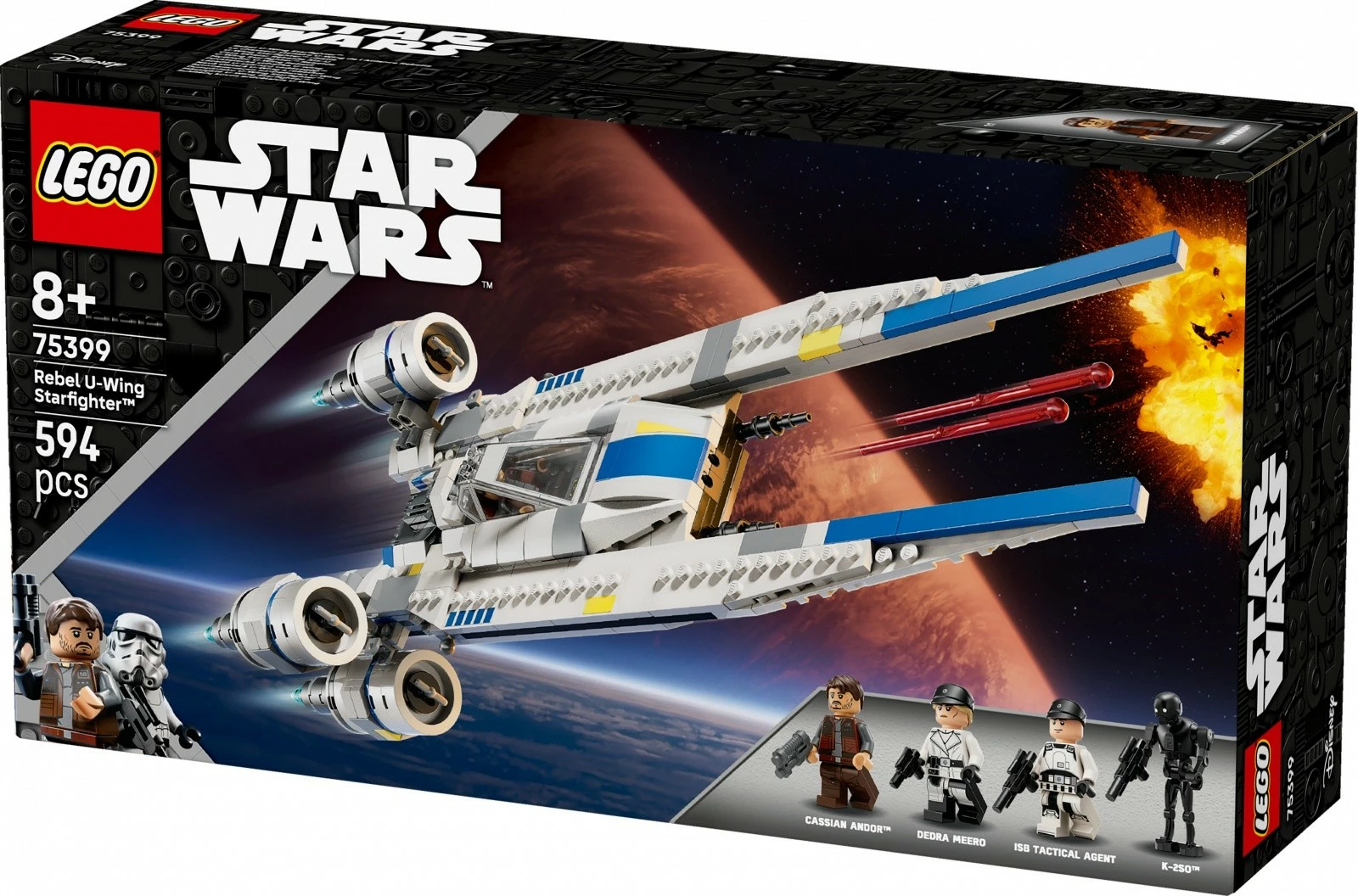 Set U-Wing Rebel Fighter, LEGO Star Wars 75399, 594 kosov