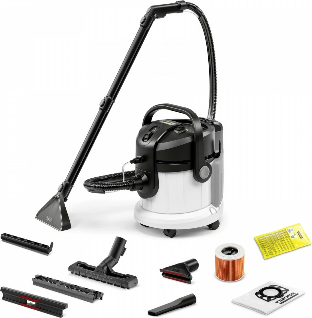 Pometalnik za mokro in suho čiščenje Karcher SE 4, 4L, 1000W, črno/bel, z dodatki