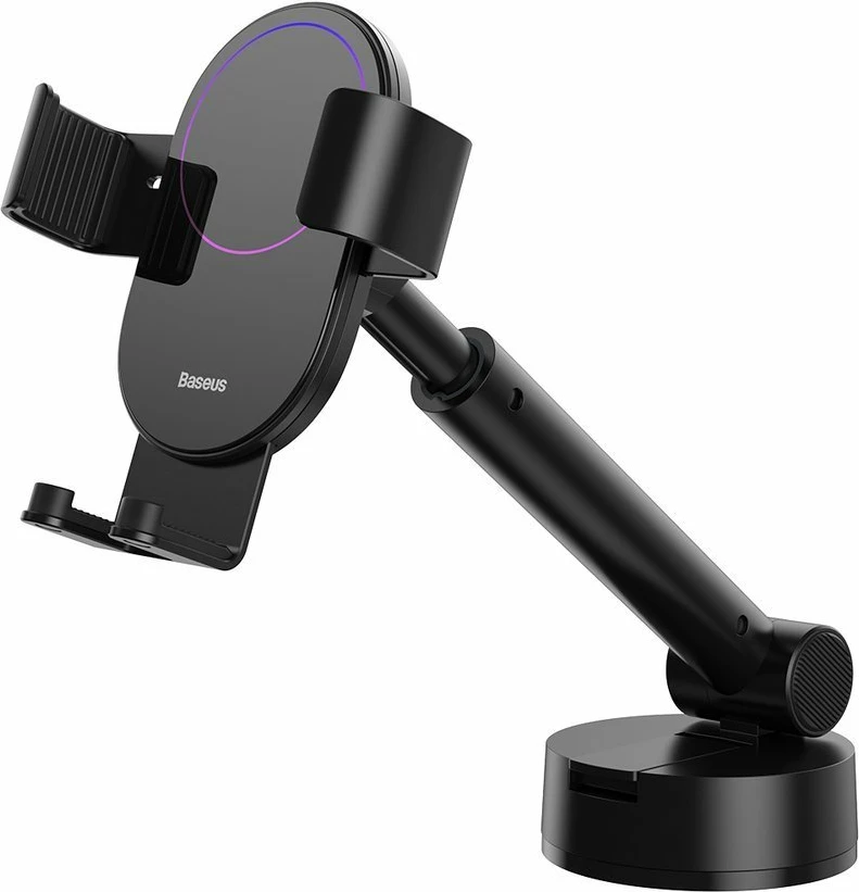 Teleskopski gravitacijski nosilec za steklo ali armaturno ploščo, Baseus SUYL-JY01, črn