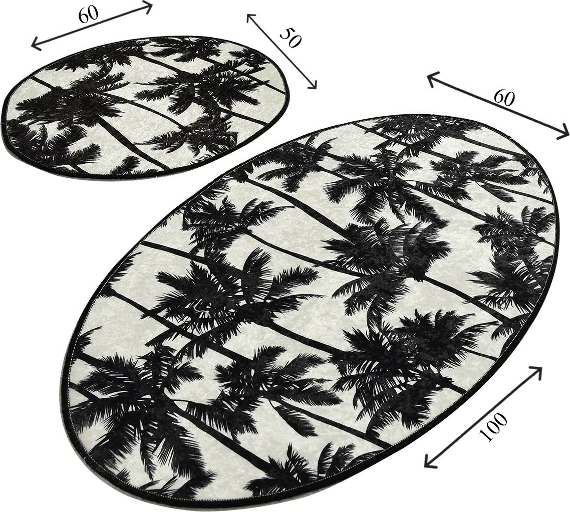 Set kopalniških preprog, 2 kosa, palma, večbarvno, Mijölnir