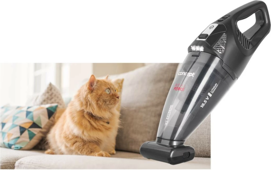 Ročni sesalnik, brezžičen Concept VP4380, 0,45 L, 18,5 V, črn, z dodatki