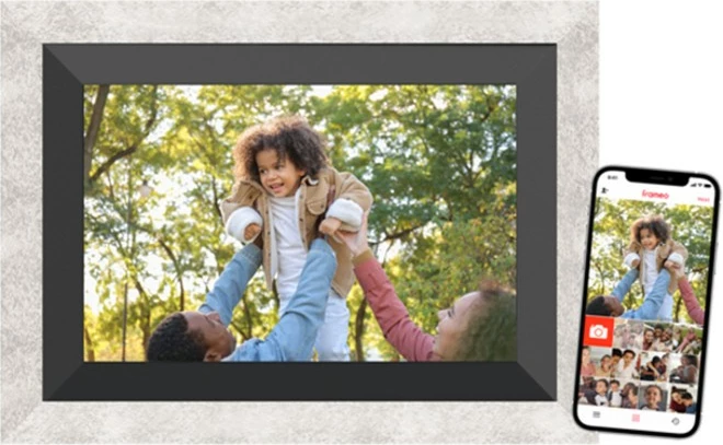 Digitalna okvir za slike Braun DigiFrame 10B, 10,1 palca, 32 GB, WiFi, črno/siv