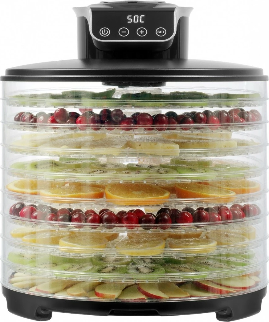 Sušilnik hrane, sadja, gob in zelišč Concept SO3010, 9 pladnjev, 245 W, črn
