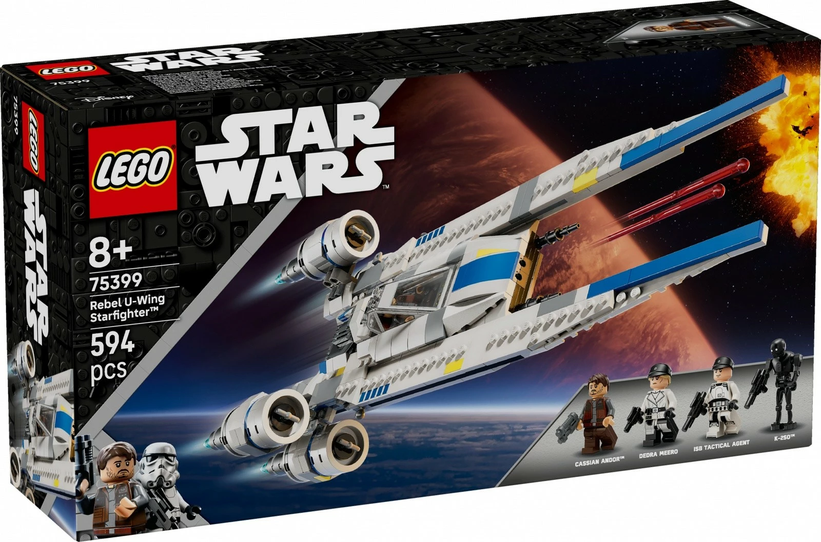 Set U-Wing Rebel Fighter, LEGO Star Wars 75399, 594 kosov