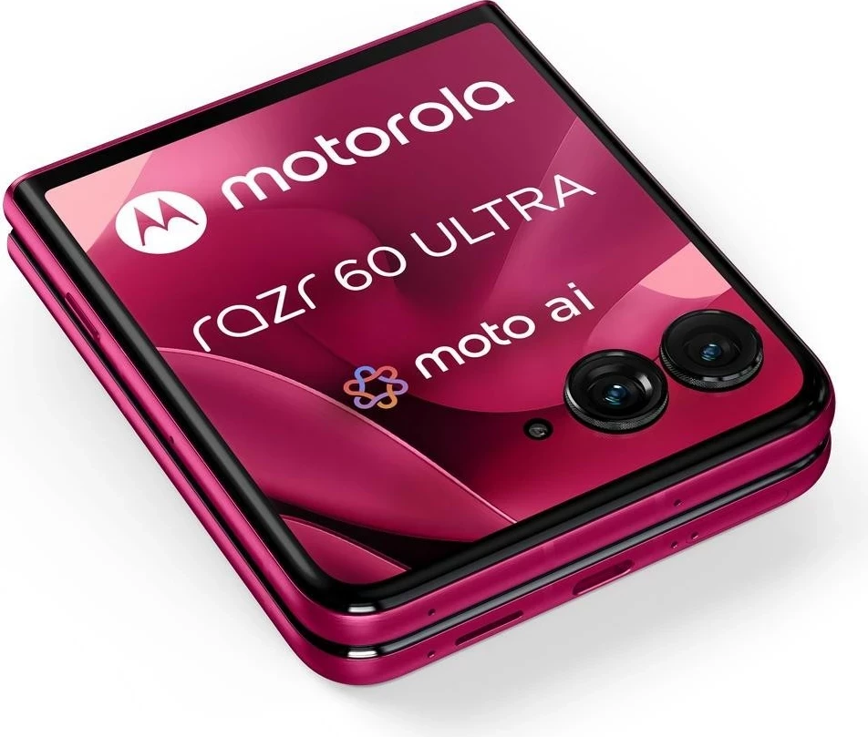 Pametni telefon z zložljivim zaslonom Motorola razr 60 Ultra 16/512GB, Cabaret rožnat