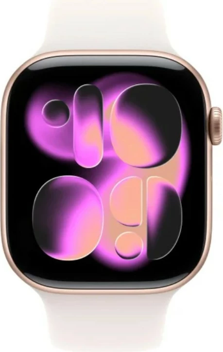 Pametna ura Apple Watch Series 11, 46 mm, aluminijasto ohišje, GPS, 64 GB, rožnato zlata/rožnata, S/M