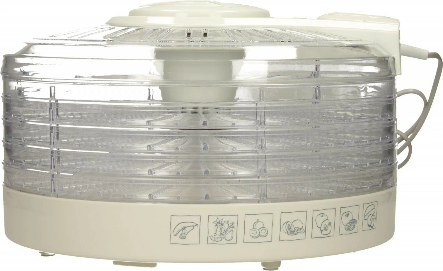 Sušilnik gob, 5 pladnjev, 400 W, bel MPM MSG-02