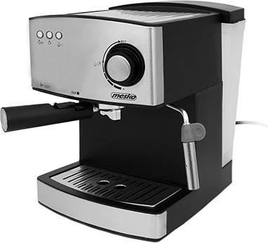 Aparat za espresso, 15 bar, 1,6 L, 850 W, inox, srebrn Mesko MS 4403
