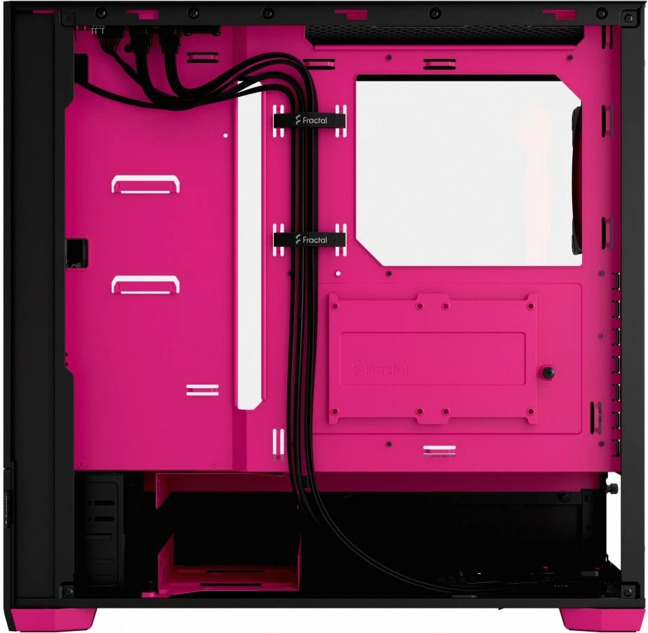 Računalniško ohišje Midi Tower Pop Air Core TG Clear Tint RGB, Fractal Design, ATX, Micro ATX, Mini ITX, črno/magenta