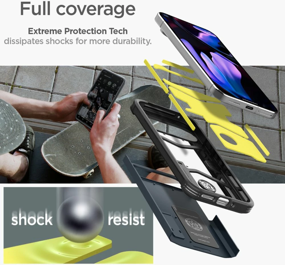 Zaščitni ovoj Spigen Tough Armor za Google Pixel 9 Pro XL, grafitna