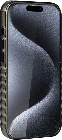 Ovitek za telefon MagSafe z velikim logotipom Audi za iPhone 15 Pro, črn