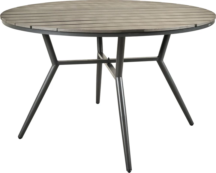 Jedilni set za teraso Appa-Moly, alumin in vezana plošča, antracit, 5-delni, Φ120x74 cm