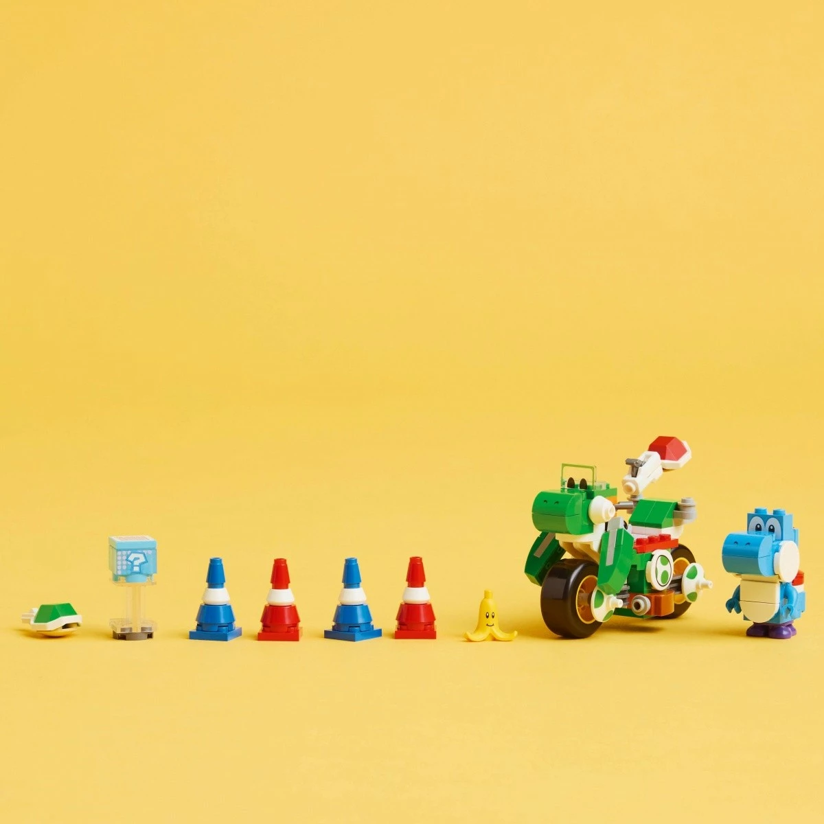 Set za sestavljanje Super Mario Mario Kart Yoshi Bike, LEGO 72031, 133 delov, svetlomodri Yoshi