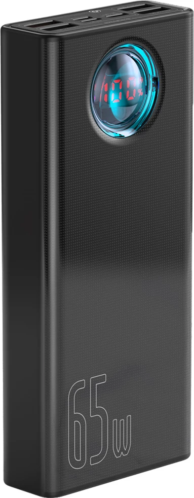 Prenosna baterija Baseus Amblight 30000mAh 65W, črna