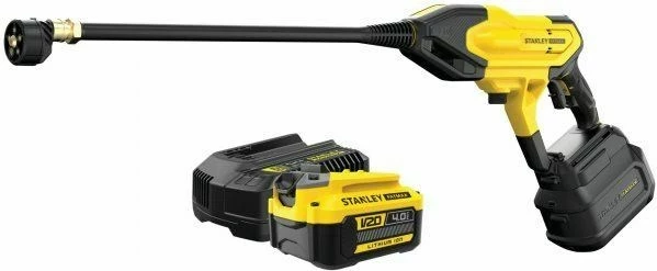 Visokotlačni čistilec STANLEY V20 SFMCPC93M1, 1x4.0Ah, rumen