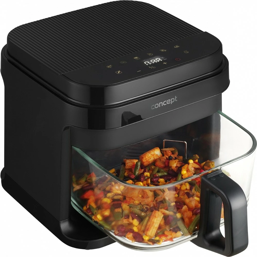 Friteza na vroč zrak Concept FR5500, 5,5 L, črna