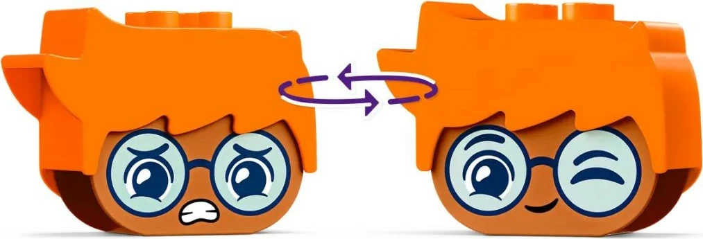 Igralne figurice z izrazi obraza, LEGO DUPLO 10423, 71 kosov, plastika, večbarvno