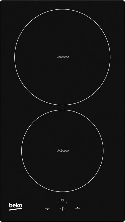 Indukcijska plošča Beko HDMI32400DT, 30 cm, 2 kuhališči, na dotik, črna