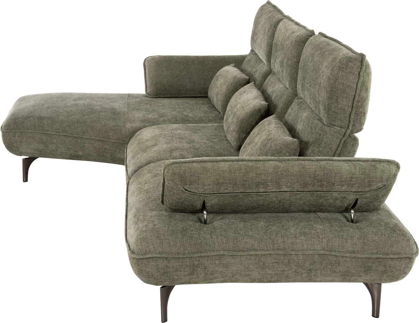 Kotna zofa (levi) CONVERT FH3268.04L cipresno zeleno blago 283x188x100 cm