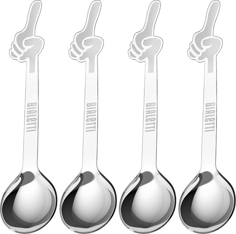 Komplet kavnih žličk, Bialetti Perfetto Moka, 4 kosi, iz nerjavečega jekla