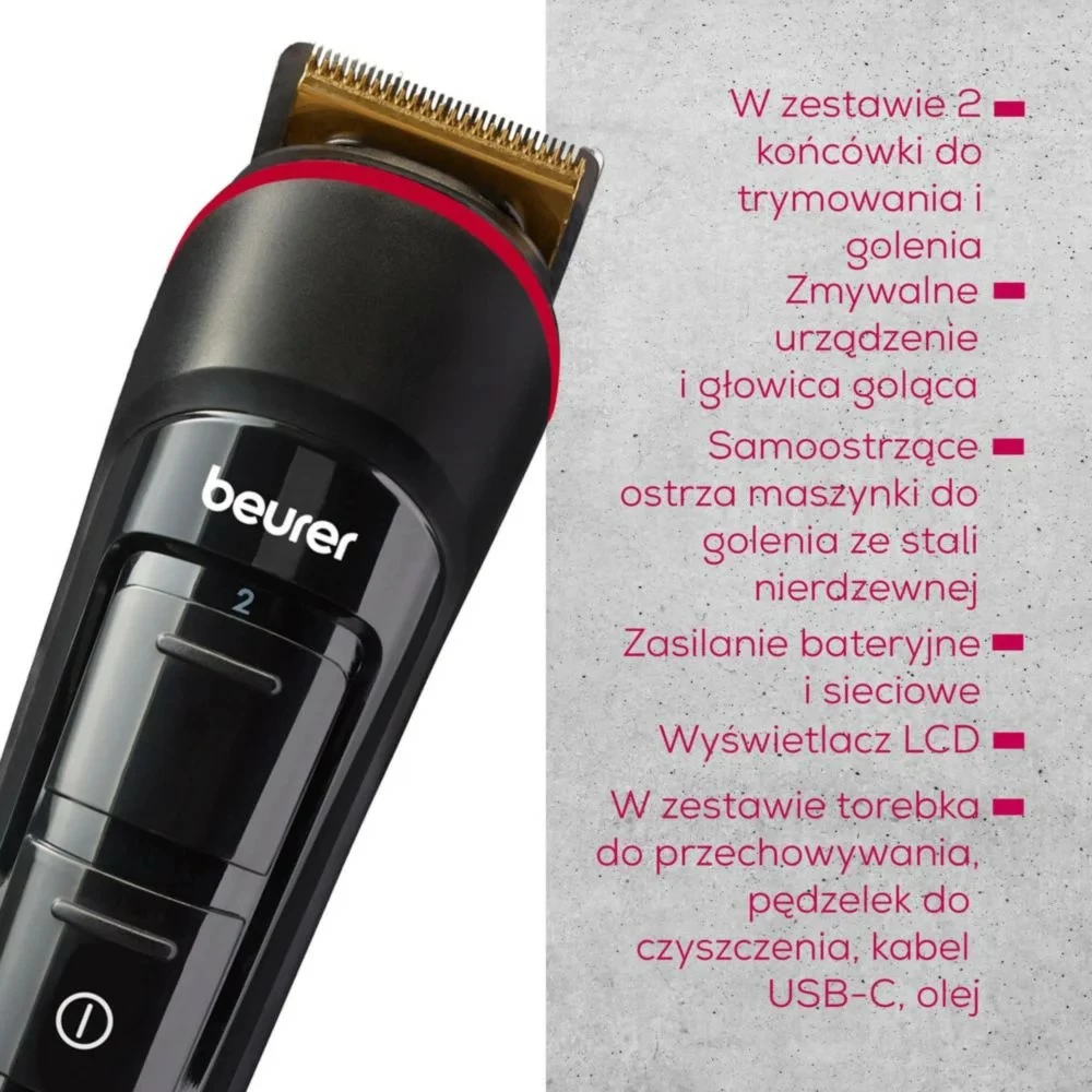 Pripomoček za britje brade Beurer MN4X, črn