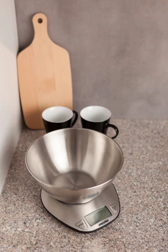 Kuhinjska tehtnica Adler MS 3152, 5 kg, natančnost 1 g, posoda 2 L, nerjaveče jeklo, INOX