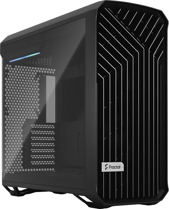 Računalniško ohišje Torrent Black TG Light Tint Fractal Design, ATX, kaljeno steklo, črn
