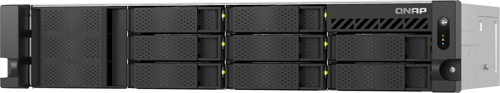 NAS strežnik za shranjevanje QNAP TS-855eU-8G, 2U, 8x2.5"/3.5" SATA, Intel Atom C5125, 8 GB RAM, 2x2.5GbE, črn