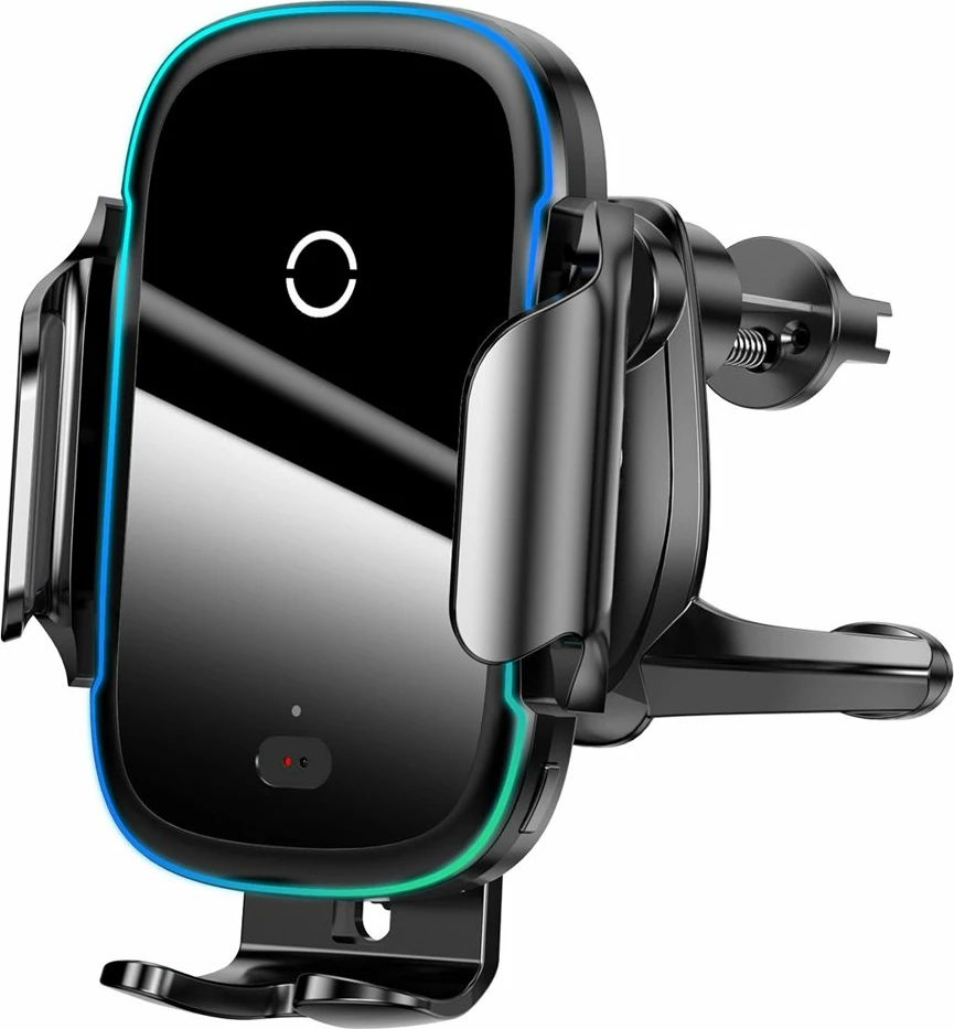 Električno avtomobilsko držalo z brezžičnim Qi polnjenjem 15W, črno Baseus WXHW03-01