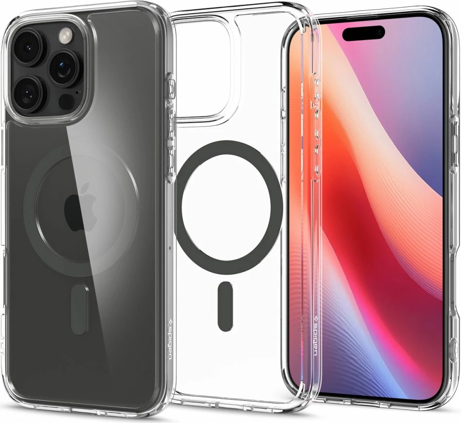 Zaščitni ovitek Ultra Hybrid Mag z MagSafe Spigen za iPhone 16 Pro, grafit