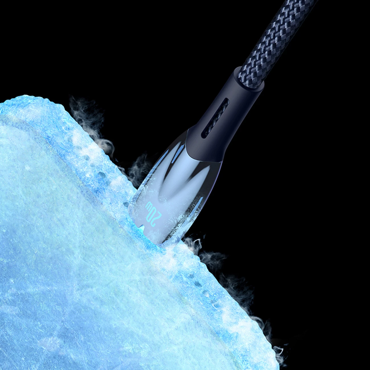 Kabel USB-A v Lightning, 2 m, 2,4 A, črn — Baseus Glimmer Series