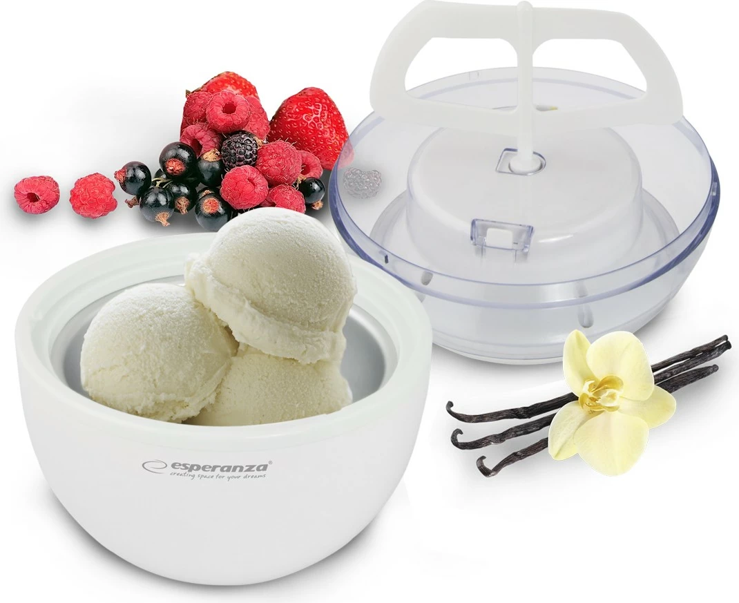 Stroj za sladoled Esperanza VANILLA EKI001, 0,6 L, bel