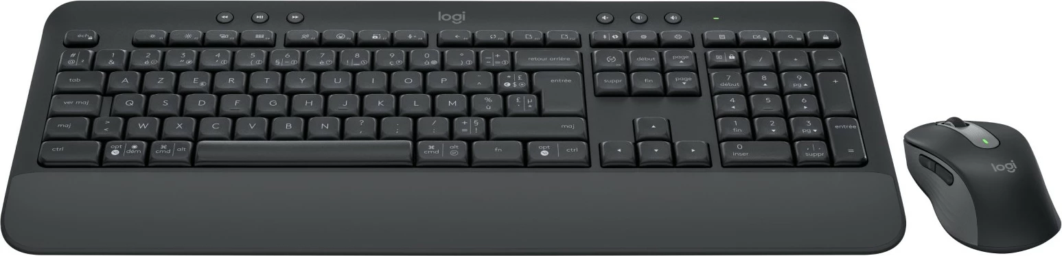 Tastatura in miška Logitech Signature MK650 Combo, brezžična, Bluetooth, membranska, AZERTY, grafit