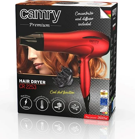 Sušilnik za lase Adler Camry CR 2253, črn