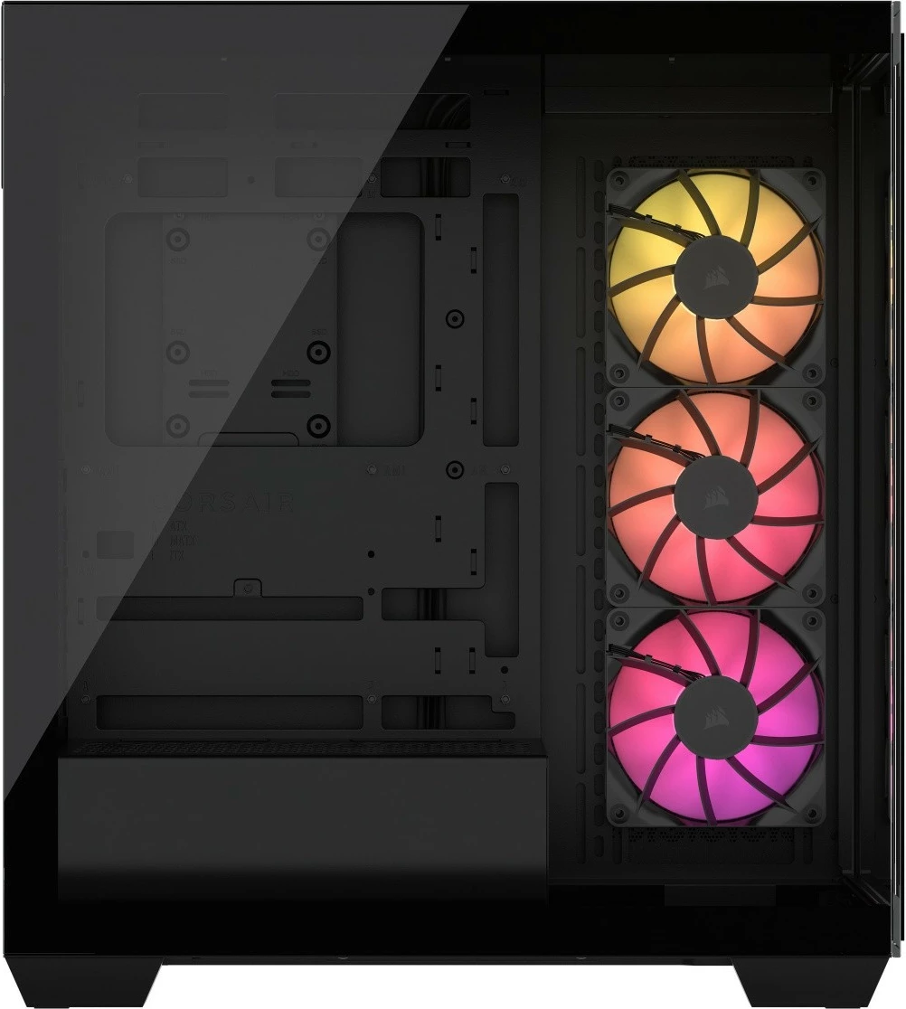 Ohišje Corsair 3500X iCUE LINK RGB TG, Midi Tower, črno