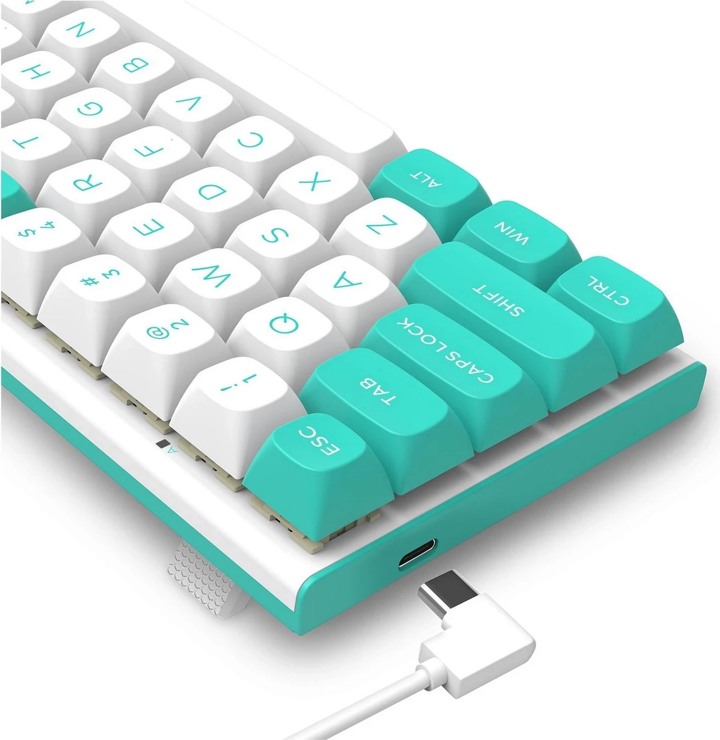 Mehanska tipkovnica RGB, Redragon K683WB FIDD, z žico, bela-zelena