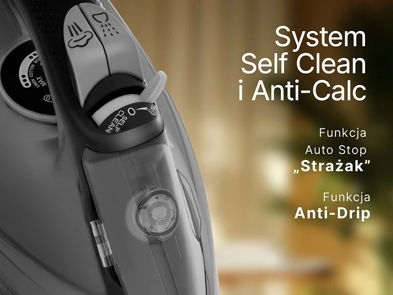 Parni likalnik Lafe GlidePro, 2600 W, keramična likalna plošča, črn