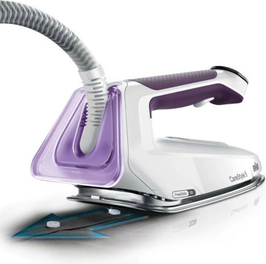 Likalnik na paro z rezervoarjem 2 L, 2400 W, vijolično/belo - Braun CareStyle 5 IS5247 VI