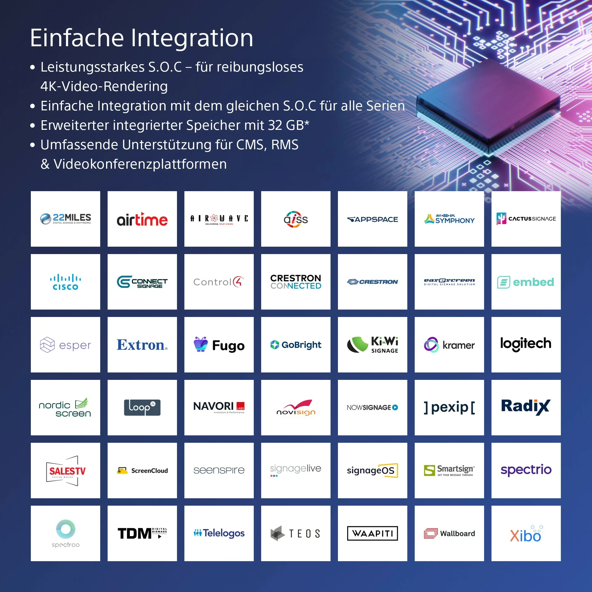 Velik profesionalni zaslon 98 inč, Sony BRAVIA FW-98BZ30L, 4K HDR, Full Array LED, Wi‑Fi