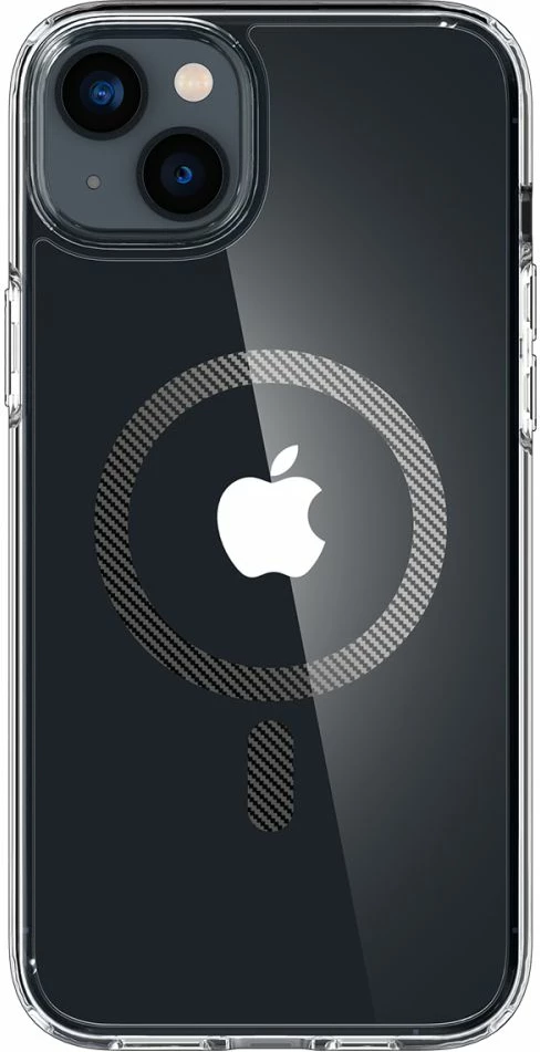 Zaščitni ovoj Spigen Ultra Hybrid Mag za iPhone 14 Plus, MagSafe, prozorno siv