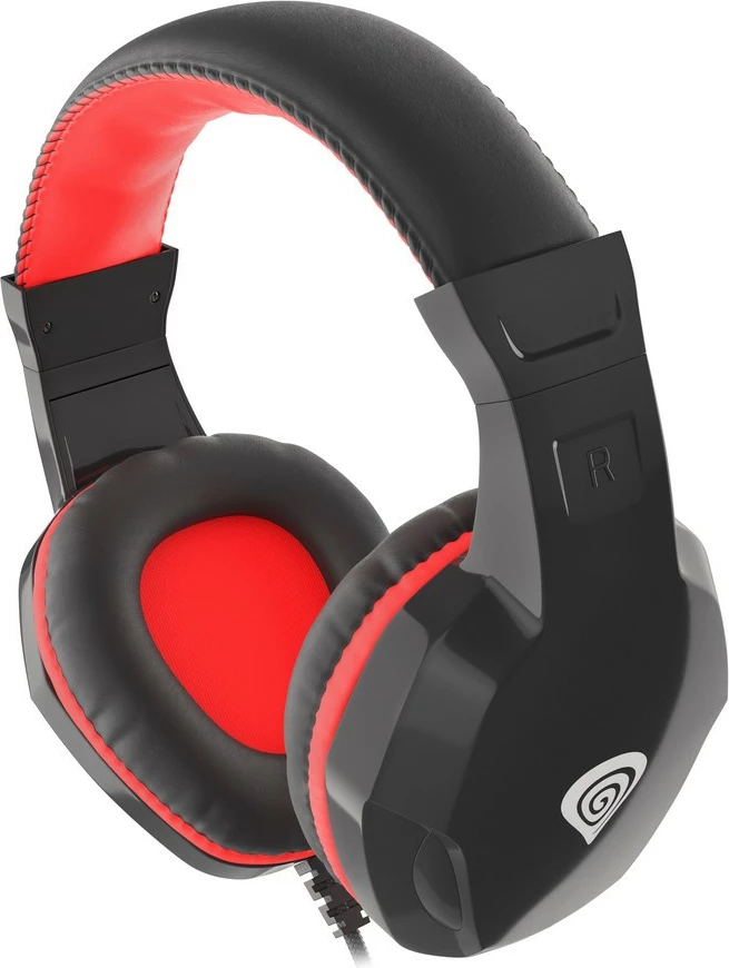 Gaming slušalke Genesis Argon 110 z mikrofonom, Stereo, 180 cm kabel, črno-rdeče