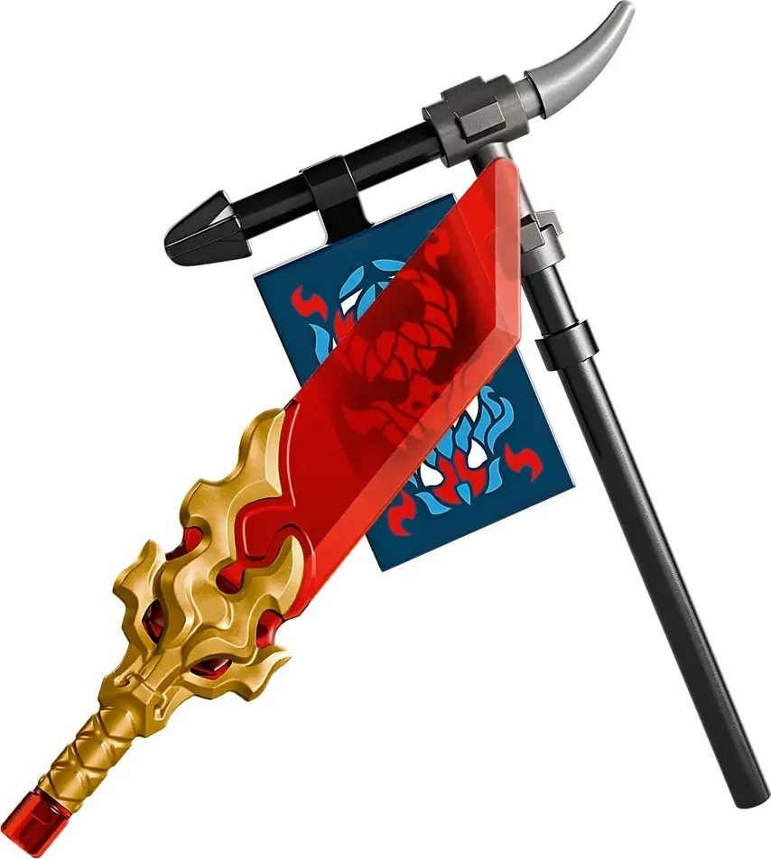 Komplet mehaničnega zmaja Rogue’s Mech Dragon Rider, LEGO NINJAGO 71843, s 4 minifigurami