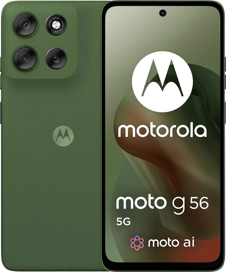 Pametni telefon Motorola Moto g56 5G, 8 GB RAM, 256 GB, zelena