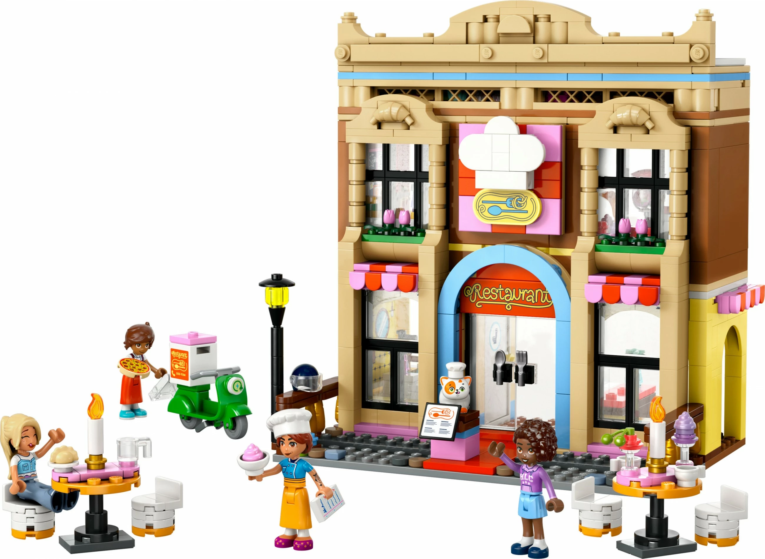 Restavracija in kuharska šola LEGO Friends 42655, 896 kosov, pisano